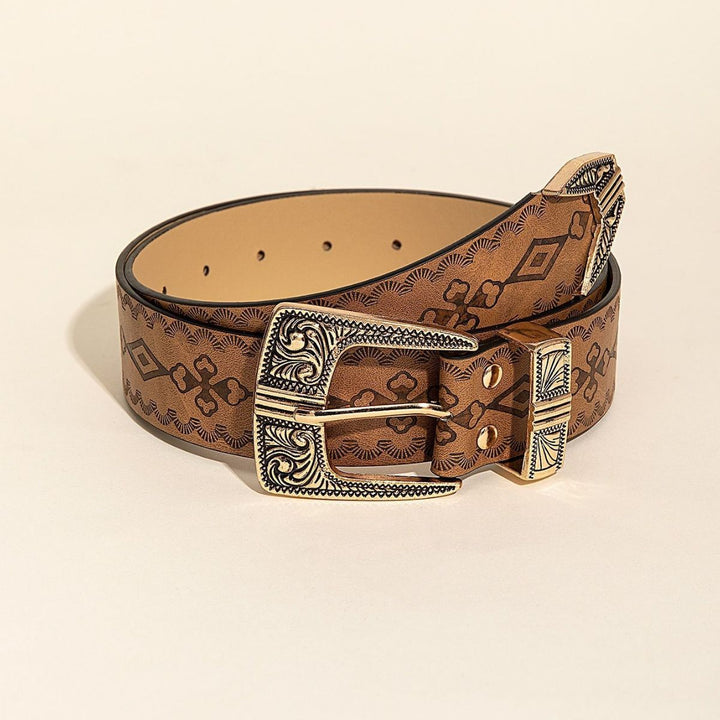 Women's Fashion Western Style Patterned Belt 0