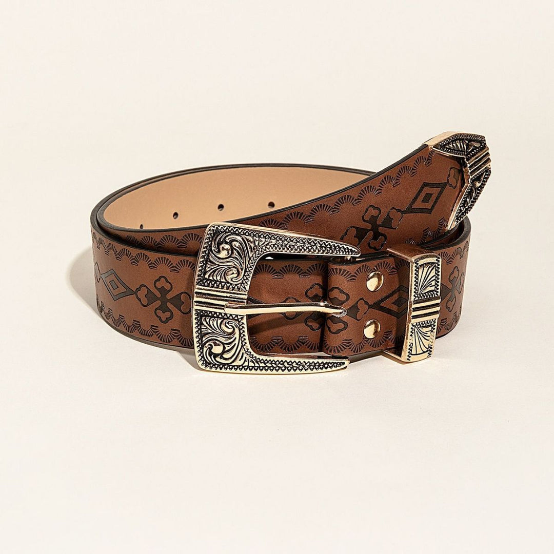 Women's Fashion Western Style Patterned Belt 1