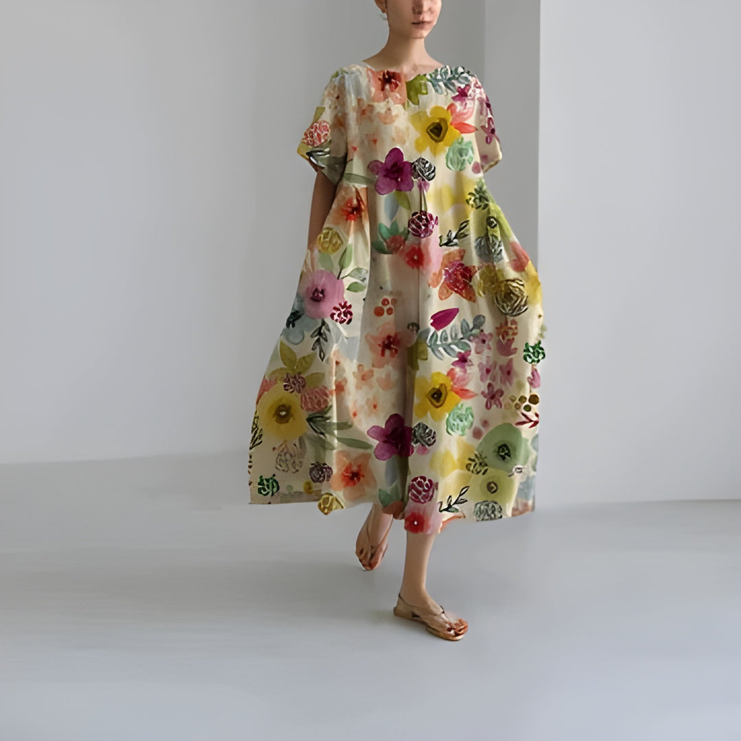 Zara™ | Elegant Floral Print Dress