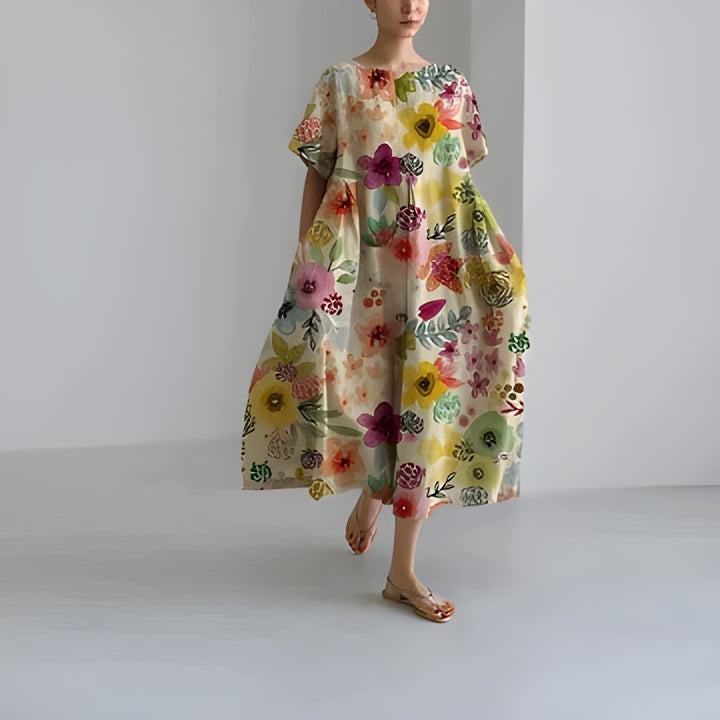 Zara™ | Elegant Floral Print Dress