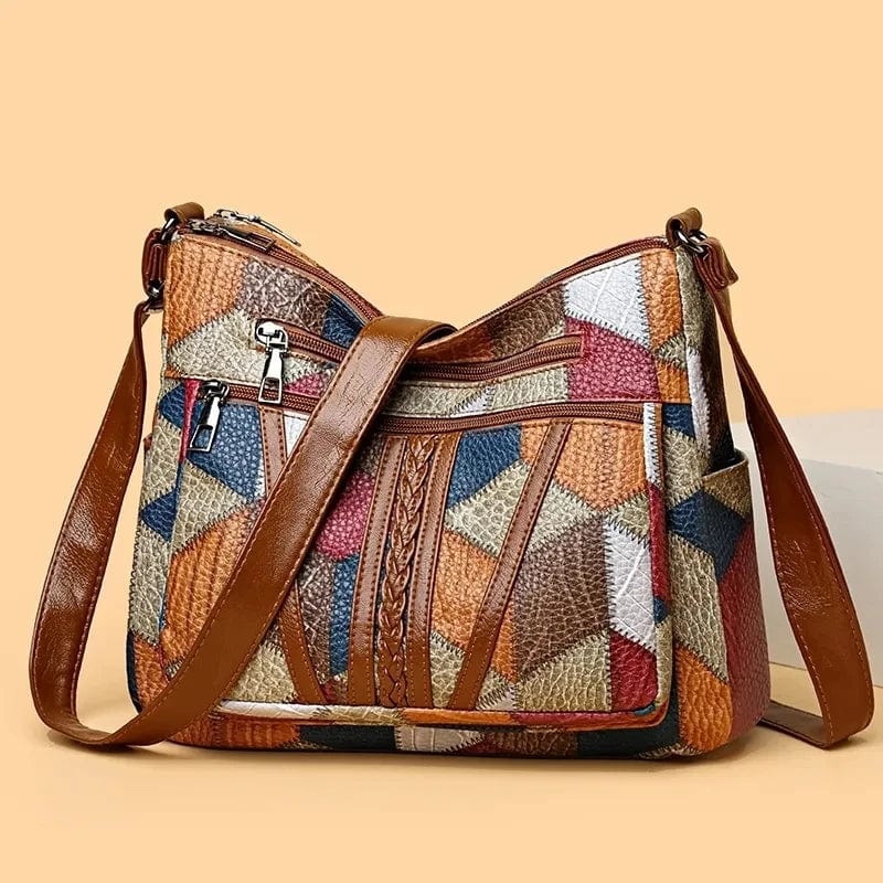 Zavelli™ | Mosaic Leather Handbag 0