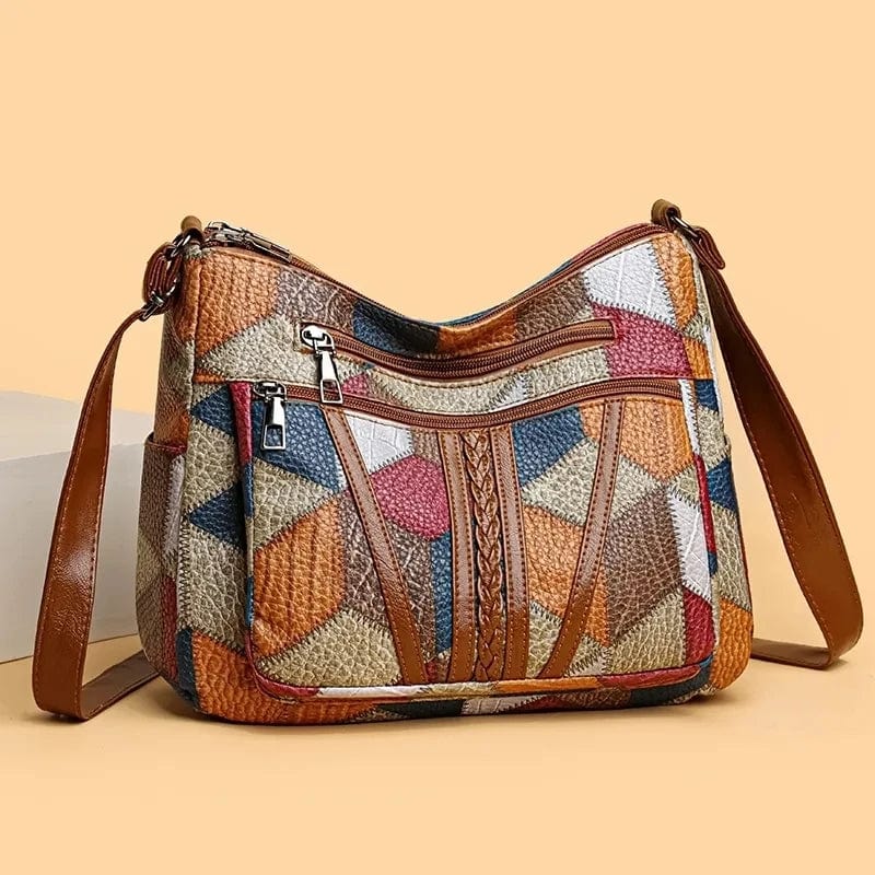 Zavelli™ | Mosaic Leather Handbag 1