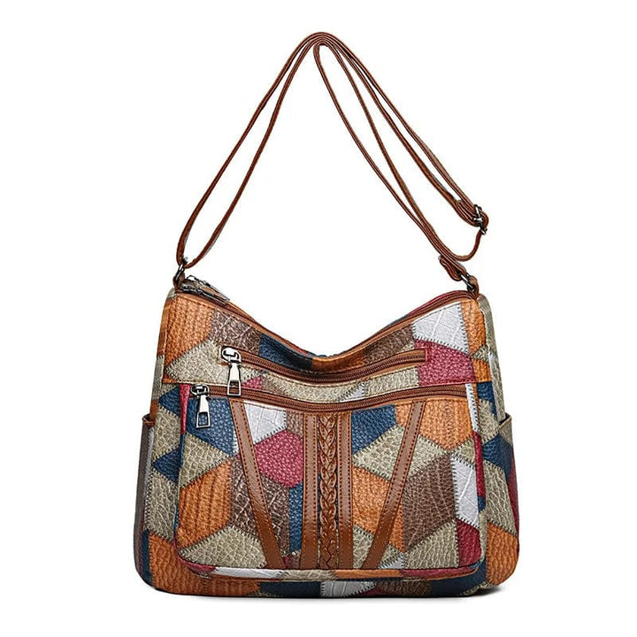 Zavelli™ | Mosaic Leather Handbag 8